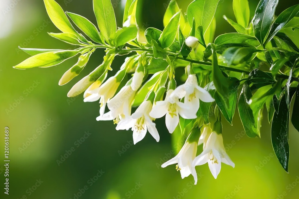 Wall mural plant and flower springtime blossoms delicate petals gently swaying in the breeze