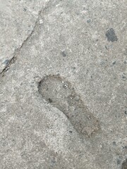 footprint in the sand