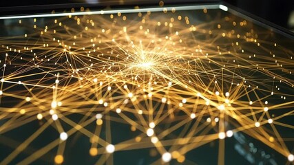 A network diagram displayed on a sleek monitor with interconnected nodes representing diverse private communities illustrating the decentralized approach to social engagement over centralized