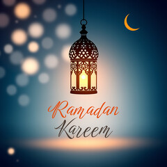 Naklejka premium ramadan kareem greeting design, ramadan social media design, mahe ramadan 
