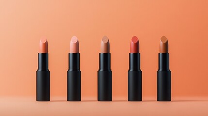 Obraz premium Luxury Crystal Themed Lipstick Design Display