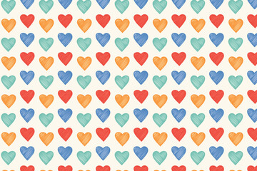 Abstract geometric heart pattern vector