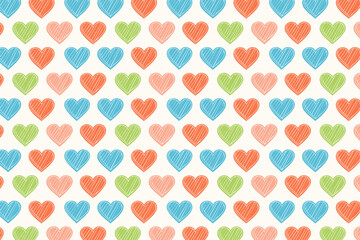Abstract geometric heart pattern vector
