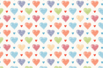 Abstract geometric heart pattern background design