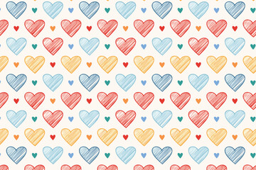 Abstract geometric heart pattern background design