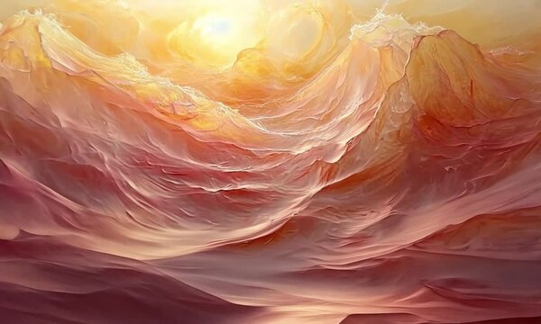 Wave Video of Pastel Paint Bursts Spreading in Water Creating Soft, Floating Patterns