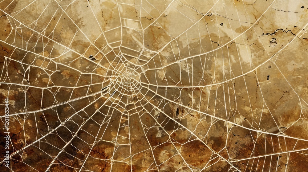 Poster the cracks form an intricate and natural pattern that resembles a web-like structure.
