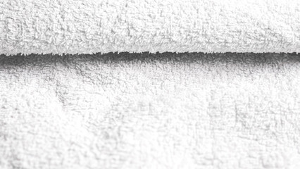 White towel close up in a hotel service cleaning environment.
