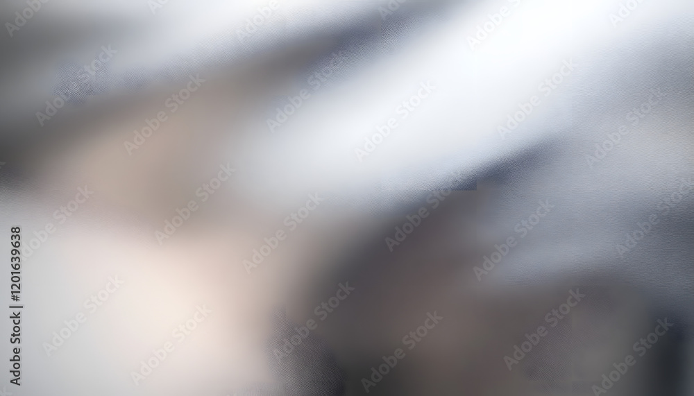 Poster platinum metallic effect foil with a smooth silver texture and gradient background.