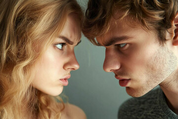 Generative AI Image of Family Couple in Conflict Highlighting Emotional Tension and Family Issues