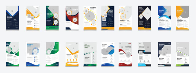 Obraz premium Free vector business flyer design template