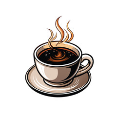 vector-art-of-a-hot-cup-of-black-coffee-in-a-white.eps