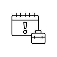 Rush job outline icons, minimalist vector illustration ,simple transparent graphic element .Isolated on white background