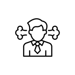 Rush job outline icons, minimalist vector illustration ,simple transparent graphic element .Isolated on white background