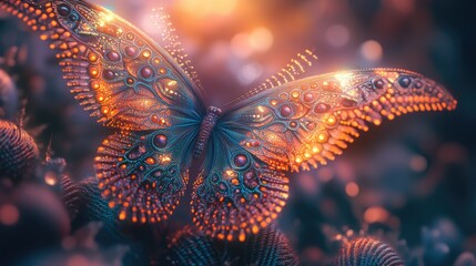 Luminous Butterfly: A Digital Masterpiece