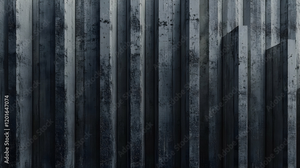 Poster abstract dark grey concrete texture background. vertical lines and weathered surface. ideal for desi