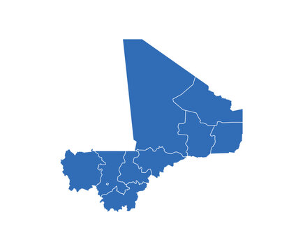 recommend clip art: Mali Map vector icon. Minimalistic Colorful Map of Mali.