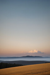 Fototapeta premium Abstract Minimalist Landscape with Earthy Tones