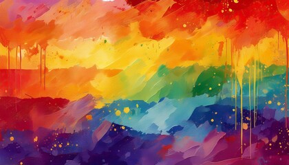 Naklejka premium abstract rainbow background wallpaper gay pride LGBT flag banner