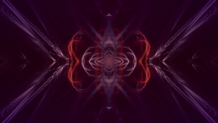 symmetrisches energievoll rot leuchtendes Muster, modern, Technologie, Wissenschaft, Veränderung