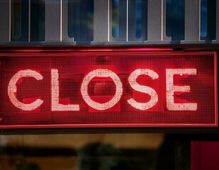 Obraz premium close cafe sign