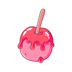 candy apple icon, candy apple vector illustration-simple illustration of candy apple, perfect for candy apple logos and themed design 