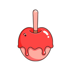 candy apple icon, candy apple vector illustration-simple illustration of candy apple, perfect for candy apple logos and themed design 