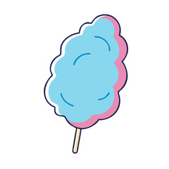 cotton candy icon, cotton candy vector illustration-simple illustration of cotton candy, perfect for cotton candy logos and themed design 