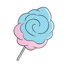cotton candy swirl icon, cotton candy swirl vector illustration-simple illustration of cotton candy swirl, perfect for cotton candy swirl logos and themed design 