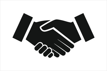 Handshake icon vector. business handshake. contact agreement. Icon of handshake sign. Business agreement handshake icon. Background for business and finance