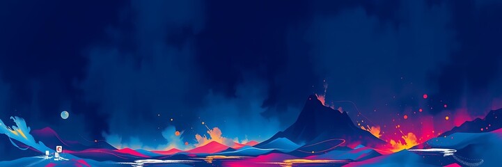 Abstract wave. Artificial intelligence. Big data technology 3d rendering