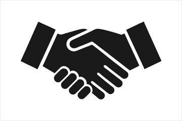 Handshake icon vector. business handshake. contact agreement. Icon of handshake sign. Business agreement handshake icon. Background for business and finance