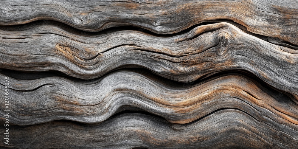 Aufkleber close up drift wood textures create a stunning background, showcasing the natural beauty and unique 