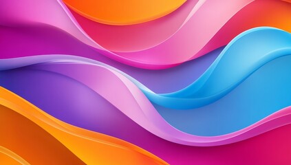 Abstract vibrant colorful wavy background.
