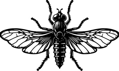 vector illustration design image icon logo symbol animal silhouette winged beetle insect.eps