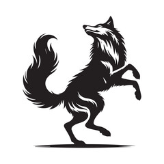 wolf black silhouette 