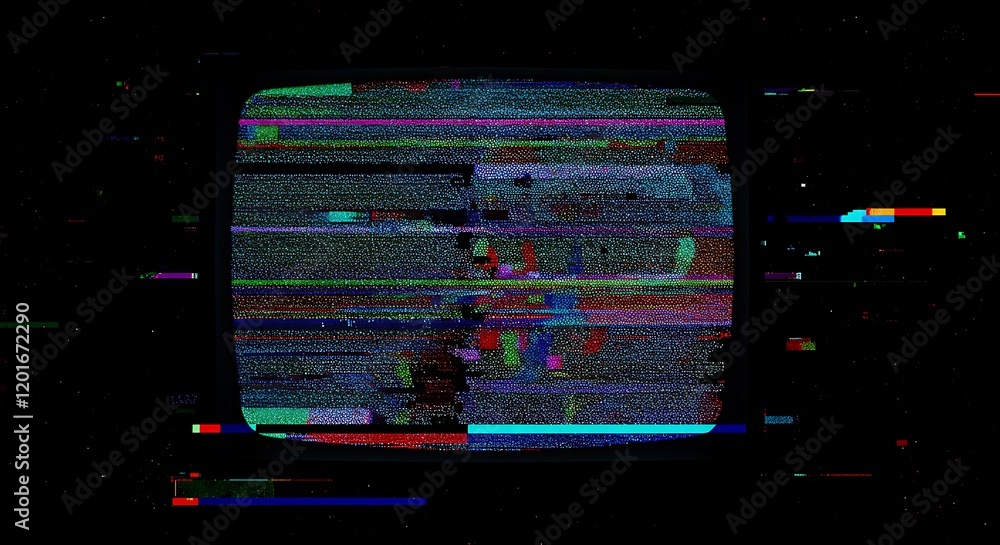 Aufkleber digital grain texture overlay effect. visual video effects stripes background, glitch noise static t