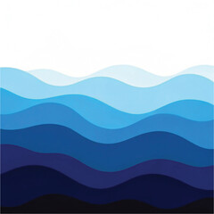 Elegant sea blue wave world ocean day background
