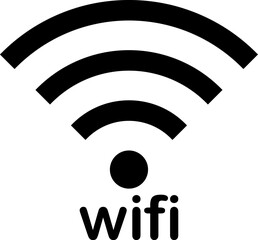Wifi wireless internet signal flat icon for apps,Wifi Icon Black Color, internet icon symbol sign collection, vector illustration