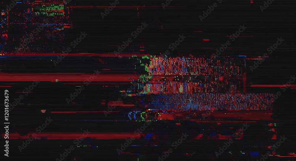 Poster digital grain texture overlay effect. visual video effects stripes background, glitch noise static t
