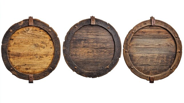old wooden barrel
