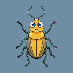 vector illustration of a beetle
