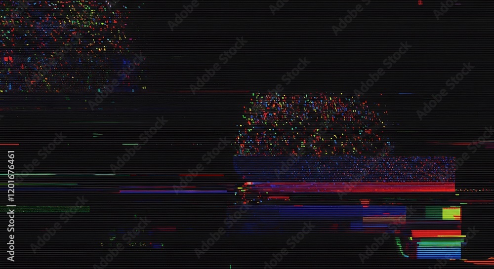 Poster digital grain texture overlay effect. visual video effects stripes background, glitch noise static t