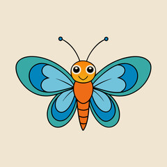 vector illustration of a butterfly