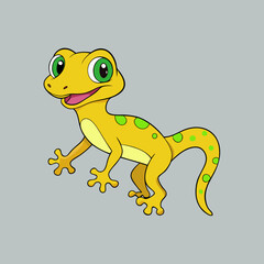  gecko cartoon vector
