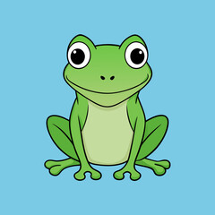 green frog cartoon