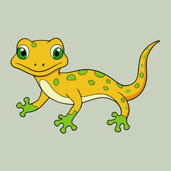  gecko cartoon vector