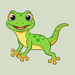 gecko cartoon vector