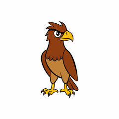vector illustration of an eagle hawk