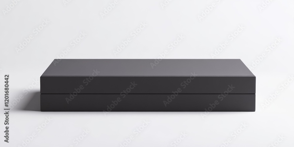 Fototapete Large rectangular box on a white background, creating a minimalist space. This large rectangular box can be used for versatile presentations or designs, enhancing visual appeal with simplicity.